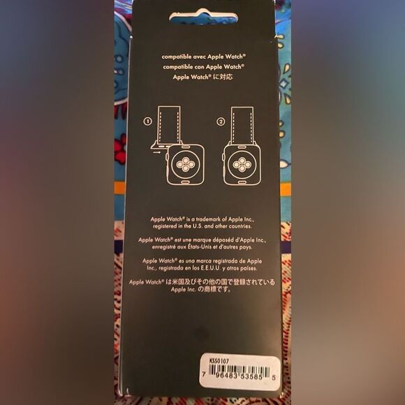 Kate Spade Clear White Floral Transparent Jelly Apple Watch 38/40mm 1 Left NIB - Picture 2 of 2